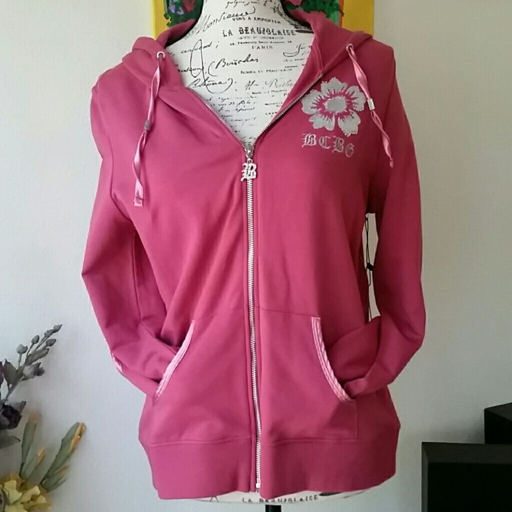 BCBG pink sweater XL